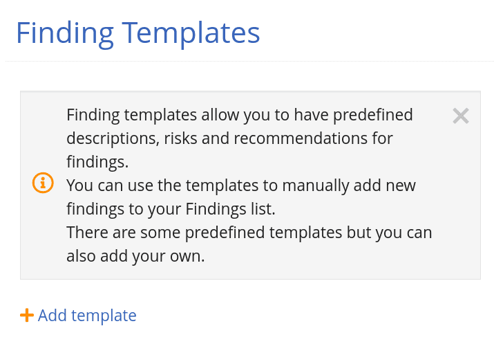 Add SQL Injection template